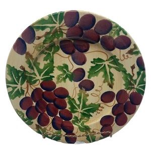 La Ceramica VBC nova MADE IN ITALY hand painted dinner plate-set of 4-grapes